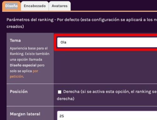 Nuevos diseños para el Ranking