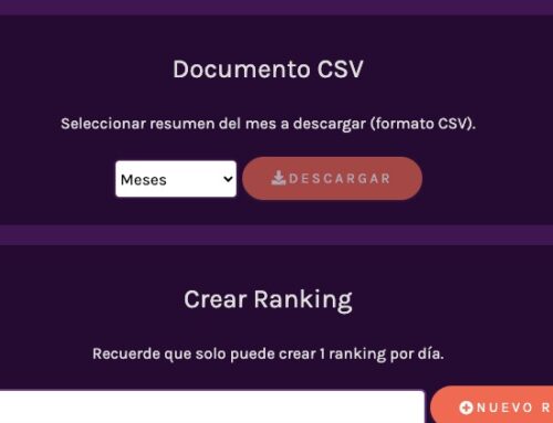 ¿Cómo crear un Ranking Mensual?